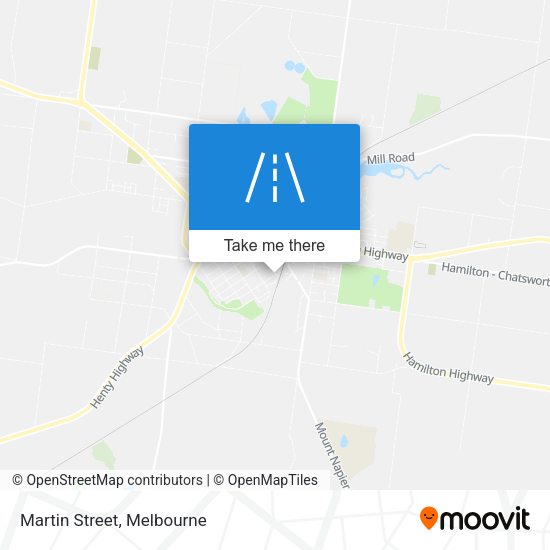 Martin Street map
