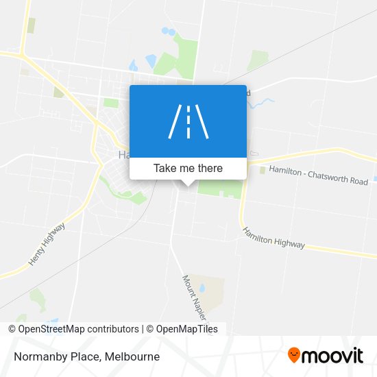Normanby Place map