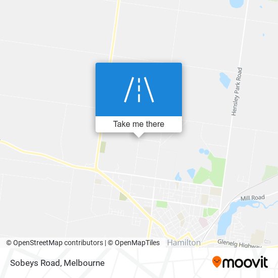 Mapa Sobeys Road