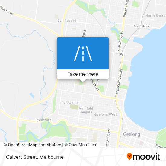 Calvert Street map