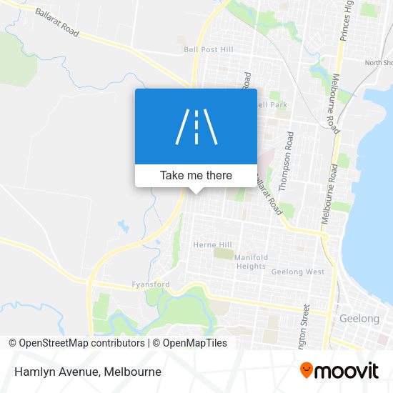 Hamlyn Avenue map