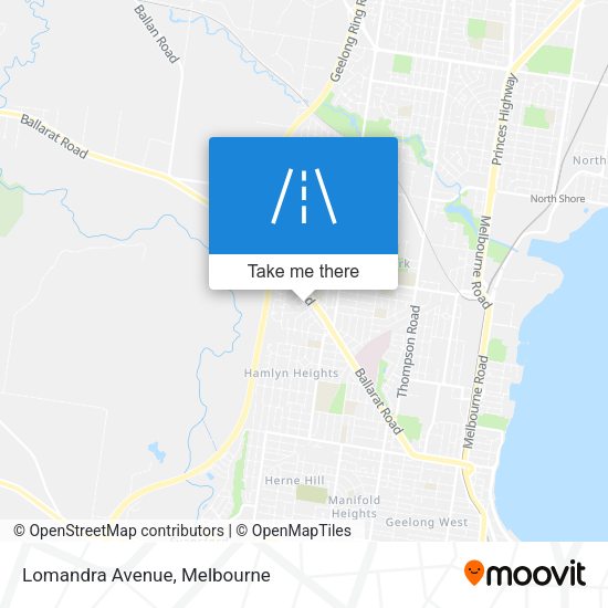 Lomandra Avenue map