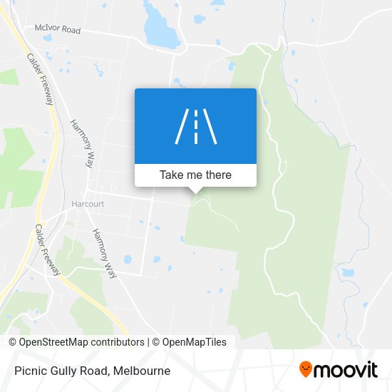 Picnic Gully Road map