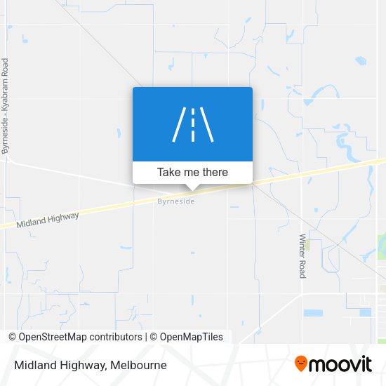 Midland Highway map