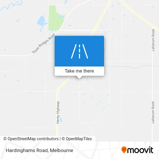 Mapa Hardinghams Road