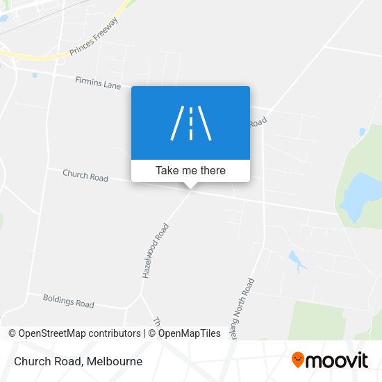 Church Road map