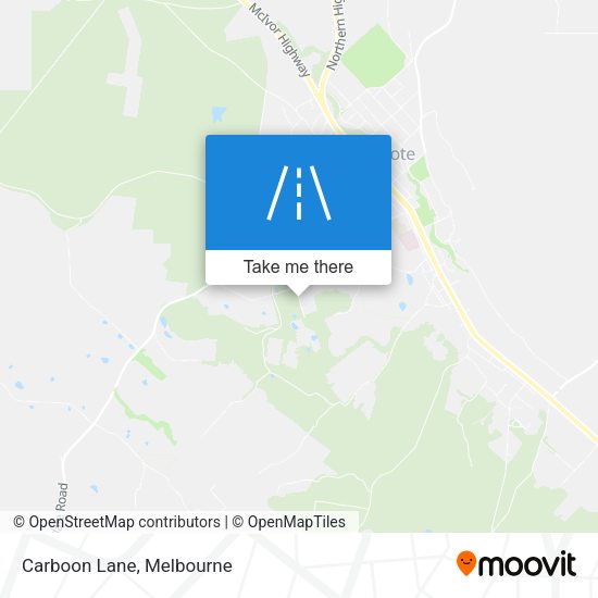 Carboon Lane map