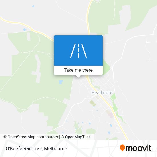 O'Keefe Rail Trail map
