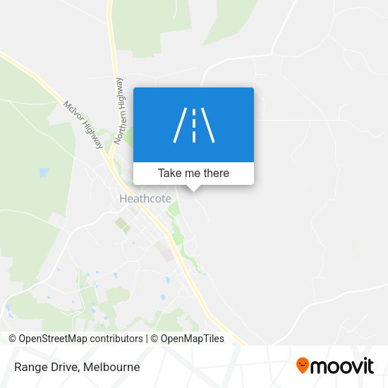 Range Drive map