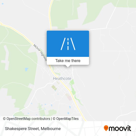 Shakespere Street map