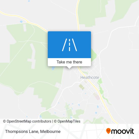 Thompsons Lane map