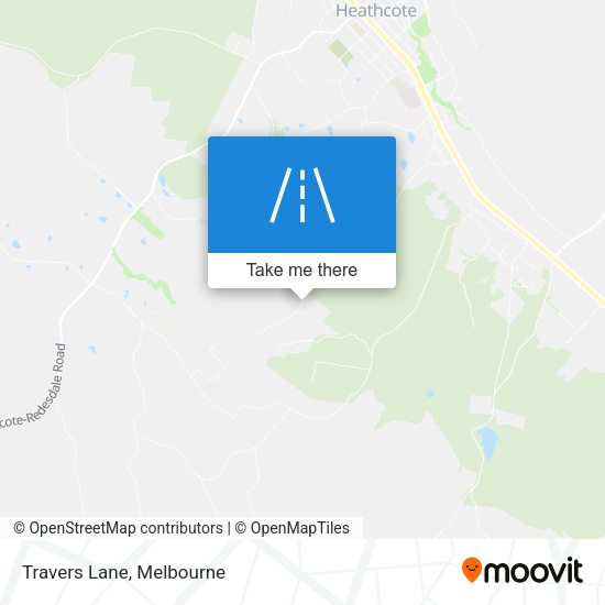 Travers Lane map