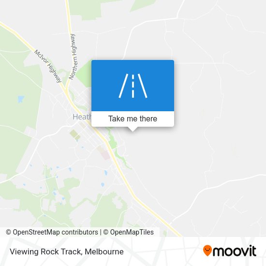 Viewing Rock Track map