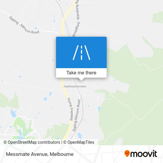 Messmate Avenue map