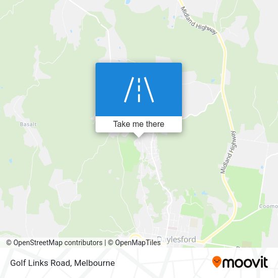 Golf Links Road map