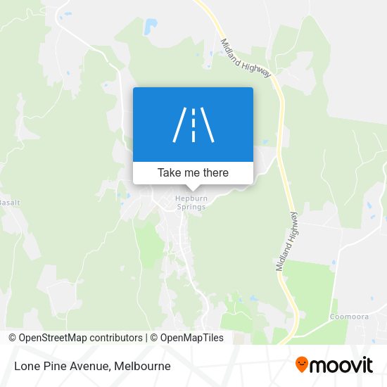 Lone Pine Avenue map