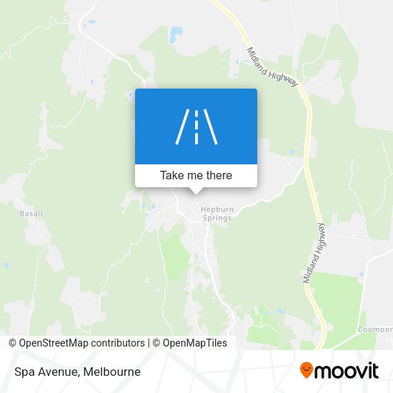 Spa Avenue map