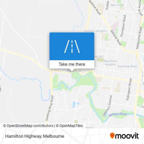 Hamilton Highway map