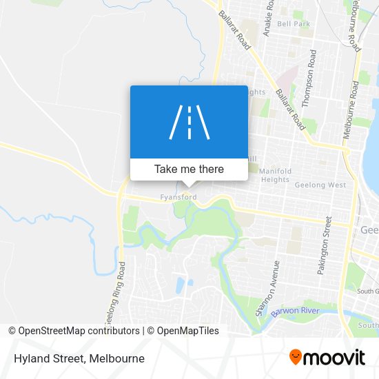 Hyland Street map
