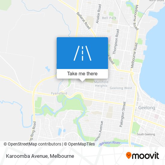 Mapa Karoomba Avenue