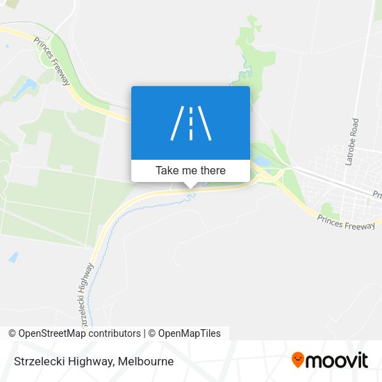 Strzelecki Highway map