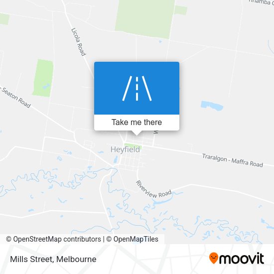 Mills Street map