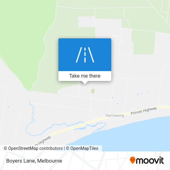 Boyers Lane map