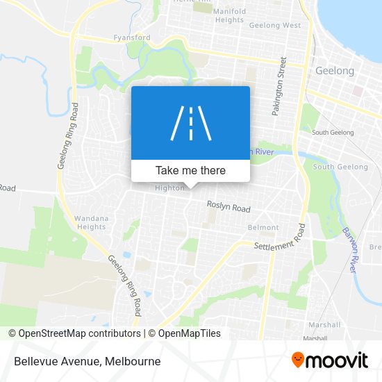 Bellevue Avenue map