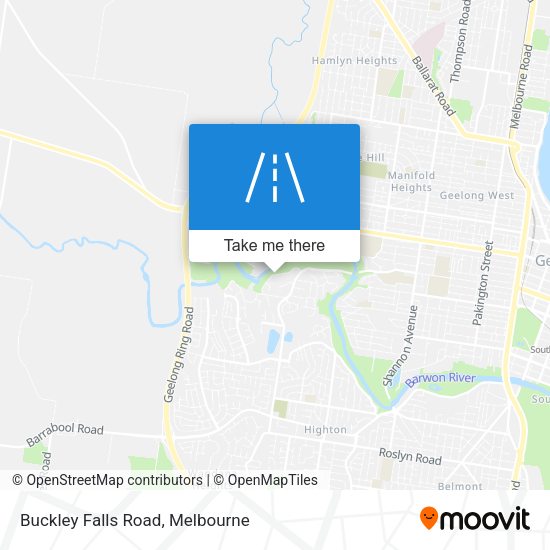 Buckley Falls Road map