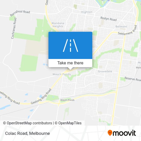 Colac Road map