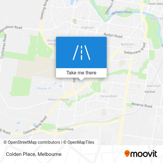 Colden Place map