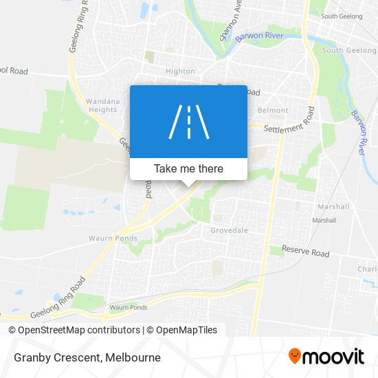 Granby Crescent map