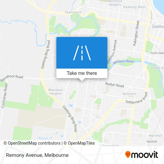 Remony Avenue map