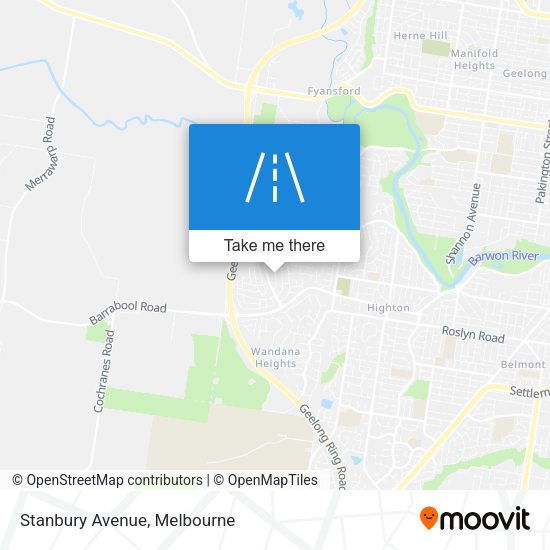 Stanbury Avenue map