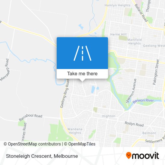 Stoneleigh Crescent map