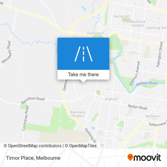 Timor Place map