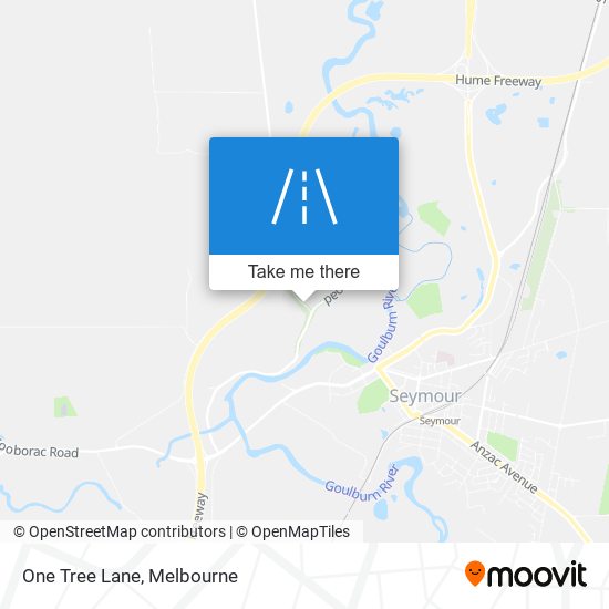 One Tree Lane map