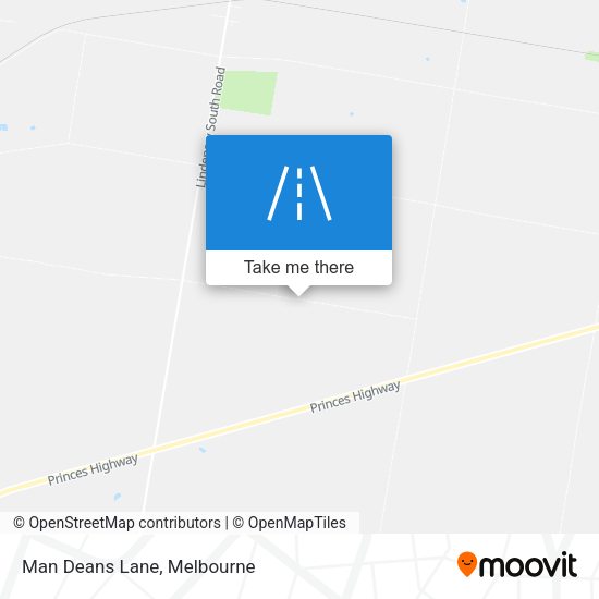 Man Deans Lane map