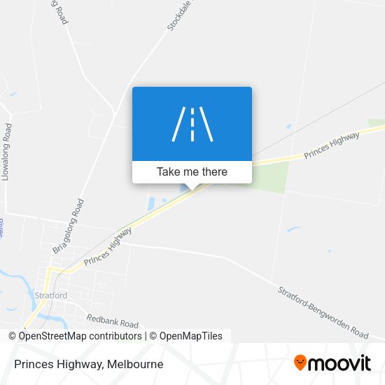 Princes Highway map