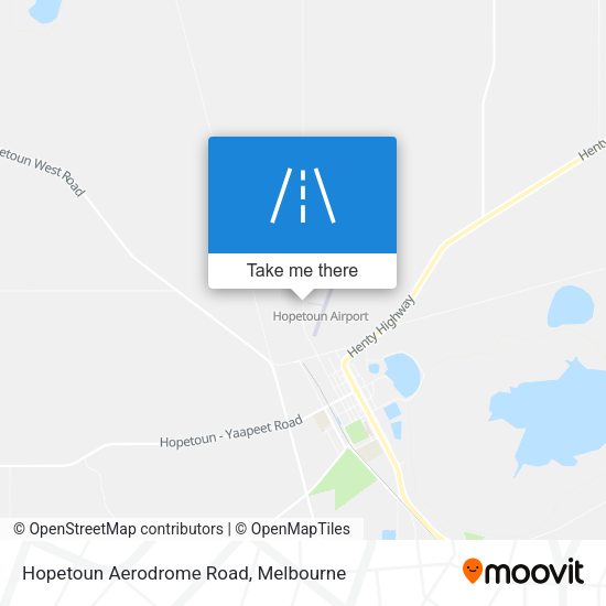 Hopetoun Aerodrome Road map