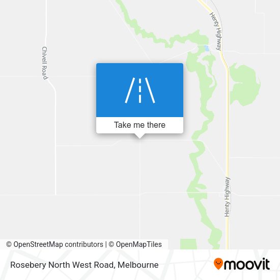 Rosebery North West Road map