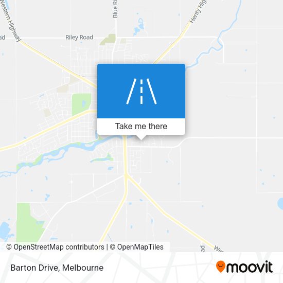 Barton Drive map