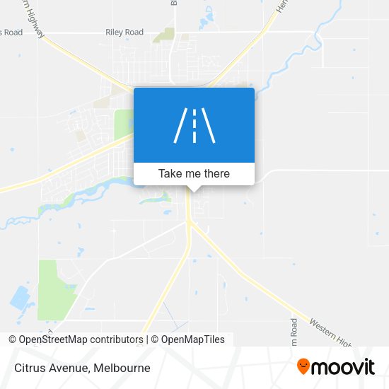 Citrus Avenue map