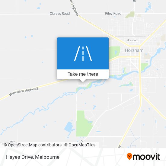 Mapa Hayes Drive