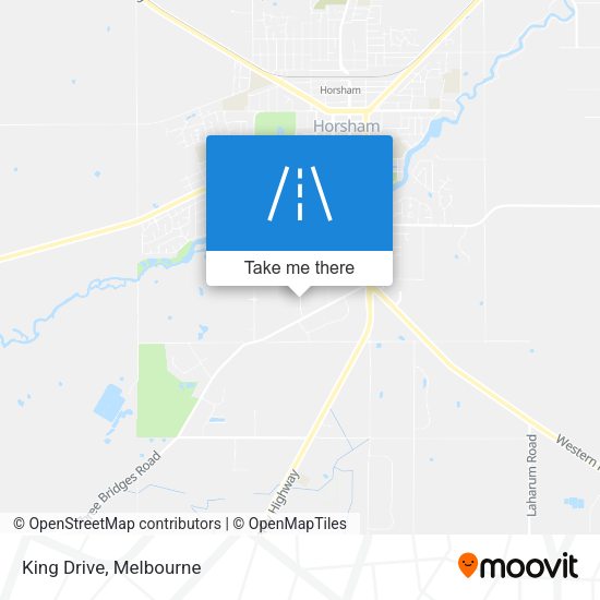 King Drive map