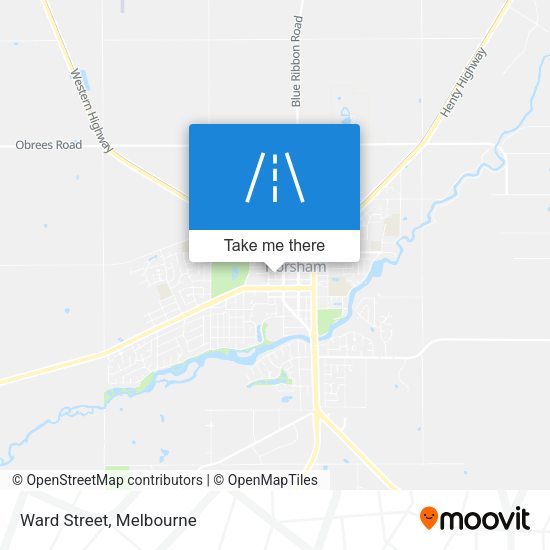 Ward Street map
