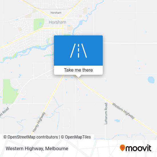 Western Highway map