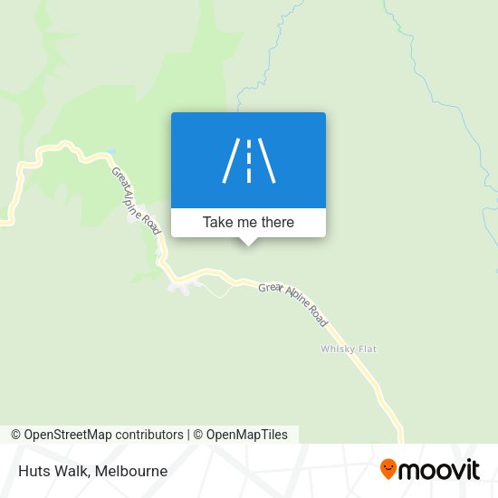 Huts Walk map