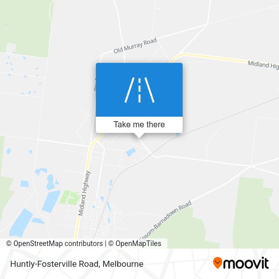 Huntly-Fosterville Road map