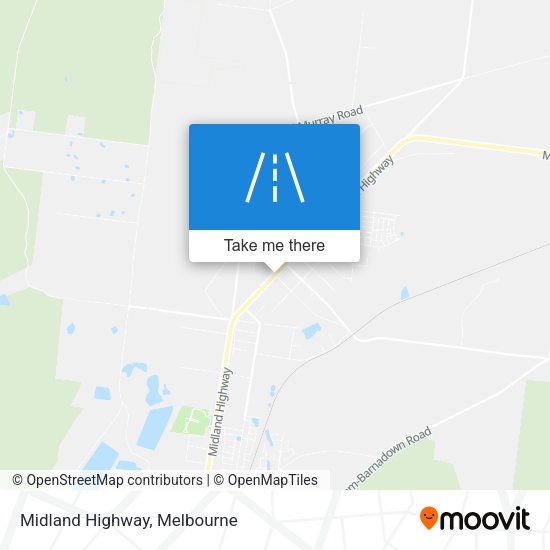 Midland Highway map